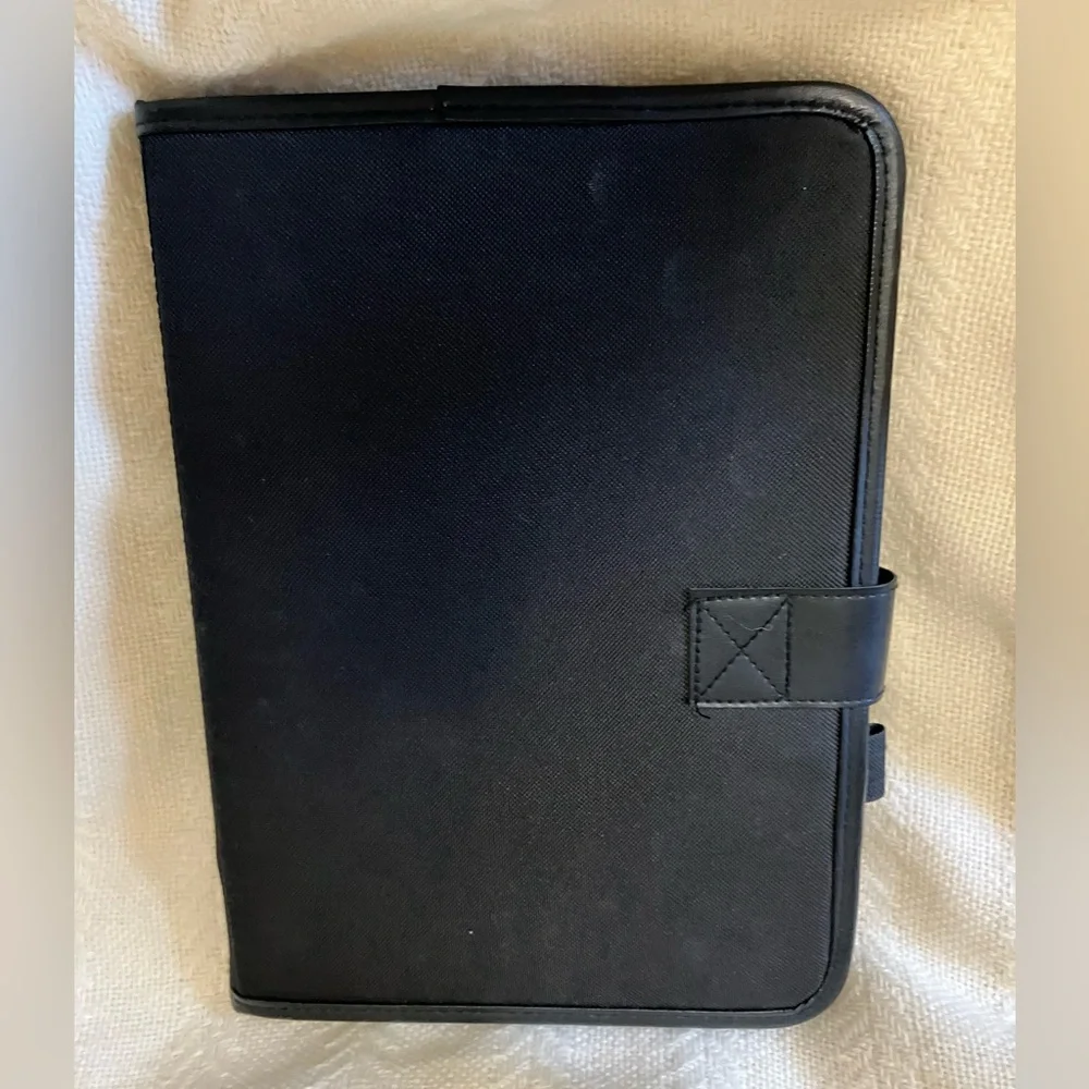 3-Ring Binder Portfolio Black Organizer